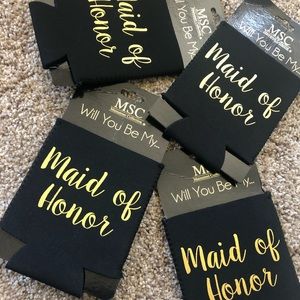 Maid of honor koozies!